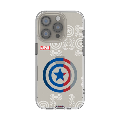 Marvel Avengers Captain America Sigil Clear Phone Case for Apple iPhone