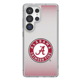 University of Alabama Crimson Tide Linen Clear Phone Case for Samsung Galaxy-0