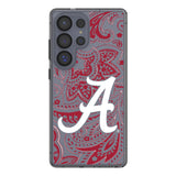 University of Alabama Crimson Tide Script A Paisley Clear Phone Case