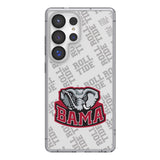 University of Alabama Crimson Tide Script A Quadtile Clear Phone Case for Samsung Galaxy