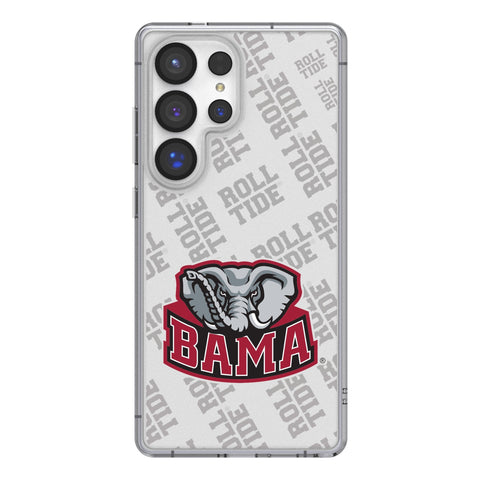 University of Alabama Crimson Tide Script A Quadtile Clear Phone Case for Samsung Galaxy