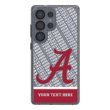 University of Alabama Crimson Tide Script A Personalized EndZone Plus Clear Phone Case for Samsung Galaxy