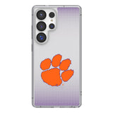 Clemson University Tigers Linen Clear Phone Case for Samsung Galaxy