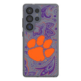 Clemson University Tigers Paisley Clear Phone Case