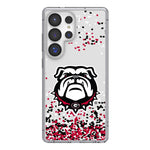 University of Georgia Bulldogs Uga Confetti Clear Phone Case for Samsung Galaxy