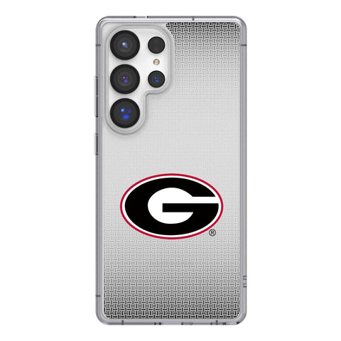 University of Georgia Bulldogs Linen Clear Phone Case for Samsung Galaxy