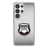 University of Georgia Bulldogs Uga Linen Clear Phone Case for Samsung Galaxy