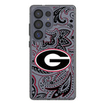 University of Georgia Bulldogs Paisley Clear Phone Case for Samsung Galaxy