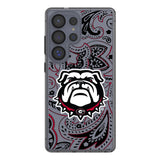 University of Georgia Bulldogs Uga Paisley Clear Phone Case for Samsung Galaxy