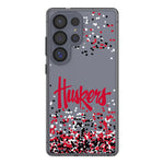 University of Nebraska Huskers Confetti Clear Phone Case