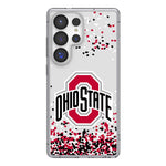 Ohio State University Buckeyes Confetti Clear Phone Case for Samsung Galaxy
