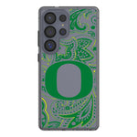 University of Oregon Ducks Paisley Clear Phone Case for Samsung Galaxy
