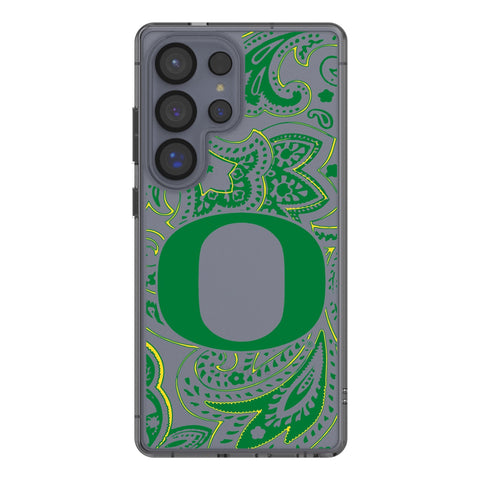 University of Oregon Ducks Paisley Clear Phone Case for Samsung Galaxy
