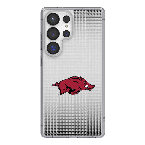 University of Arkansas Fayetteville Razorbacks Linen Clear Phone Case for Samsung Galaxy