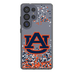 University of Auburn Tigers Confetti Clear Phone Case for Samsung Galaxy