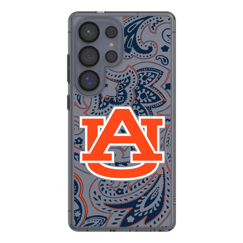 University of Auburn Tigers Paisley Clear Phone Case for Samsung Galaxy