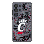 University of Cincinnati Bearcats Paisley Clear Phone Case for Samsung Galaxy
