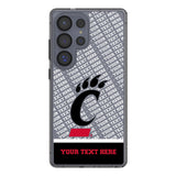 University of Cincinnati Bearcats Personalized EndZone Plus Clear Phone Case for Samsung Galaxy