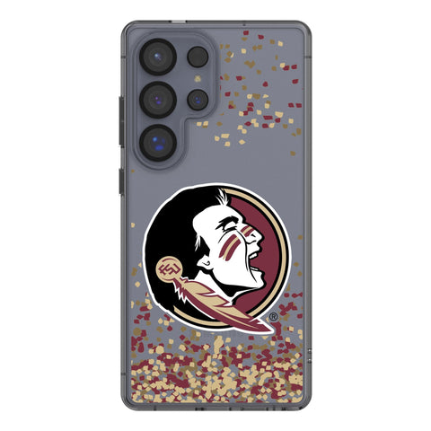Florida State University Seminoles Confetti Clear Phone Case for Samsung Galaxy