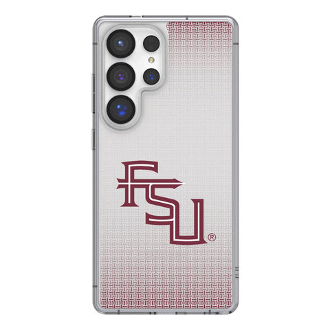 Florida State University Seminoles Athletic Wordmark Linen Clear Phone Case for Samsung Galaxy