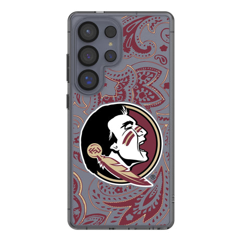 Florida State University Seminoles Paisley Clear Phone Case for Samsung Galaxy