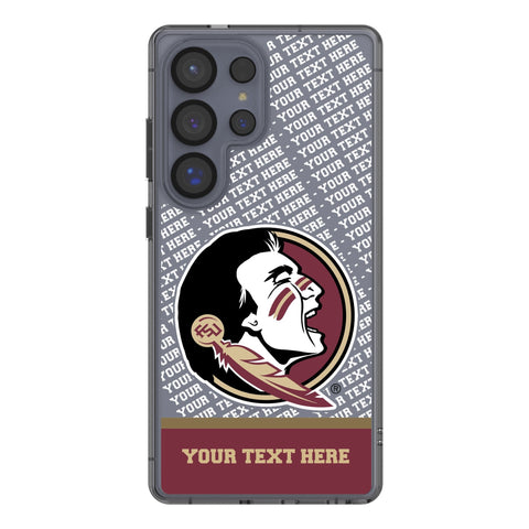 Florida State University Seminoles Personalized EndZone Plus Clear Phone Case for Samsung Galaxy