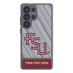 Florida State University Seminoles Athletic Wordmark Personalized EndZone Plus Clear Phone Case for Samsung Galaxy