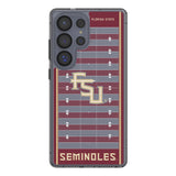 Florida State University Seminoles Athletic Wordmark Field Clear Phone Case for Samsung Galaxy