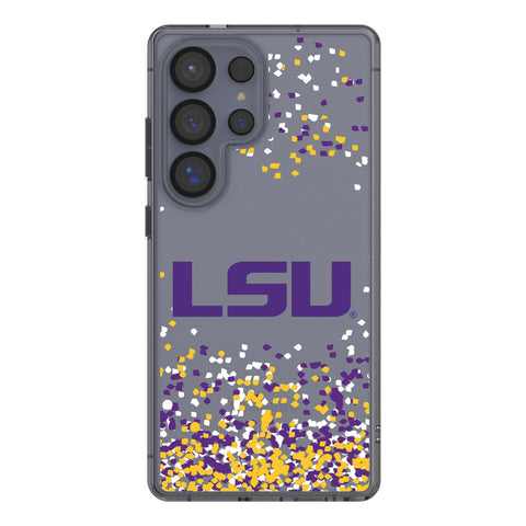 Louisiana State University Tigers Confetti Clear Phone Case for Samsung Galaxy