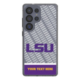 Louisiana State University Tigers Personalized EndZone Plus Clear Phone Case for Samsung Galaxy