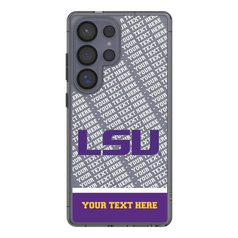 Louisiana State University Tigers Personalized EndZone Plus Clear Phone Case for Samsung Galaxy