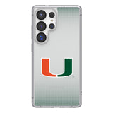 University of Miami Hurricanes Linen Clear Phone Case for Samsung Galaxy