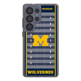 University of Michigan Wolverines Field Clear Phone Case for Samsung Galaxy