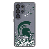 Michigan State University Spartans Confetti Clear Phone Case