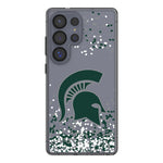 Michigan State University Spartans Confetti Clear Phone Case