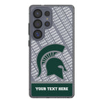 Michigan State University Spartans Personalized EndZone Plus Clear Phone Case for Samsung Galaxy