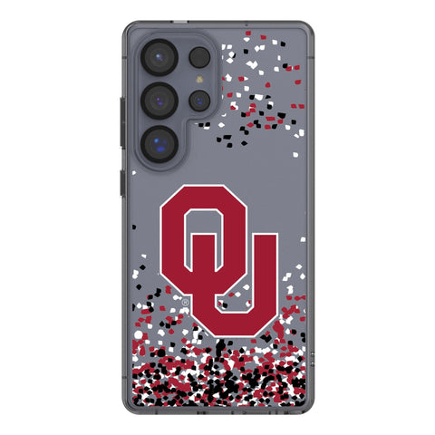 University of Oklahoma Sooners Confetti Clear Phone Case for Samsung Galaxy