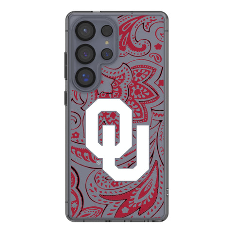 University of Oklahoma Sooners Paisley Clear Phone Case for Samsung Galaxy
