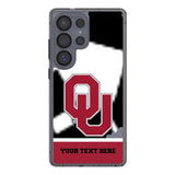 University of Oklahoma Sooners Personalized EndZone Plus Clear Phone Case for Samsung Galaxy