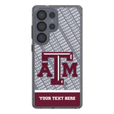 Texas A&M University Aggies Personalized EndZone Plus Clear Phone Case for Samsung Galaxy