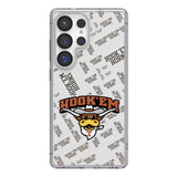 University of Texas Longhorns Quadtile Clear Phone Case for Samsung Galaxy-0
