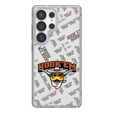 University of Texas Longhorns Quadtile Clear Phone Case for Samsung Galaxy-0