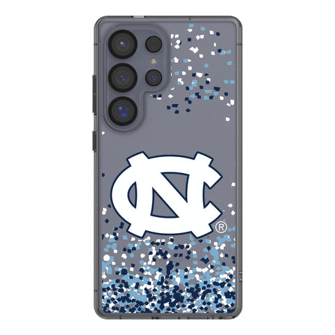 University of North Carolina Tar Heels Confetti Clear Phone Case for Samsung Galaxy