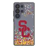 University of Southern California Trojans Confetti Clear Phone Case for Samsung Galaxy