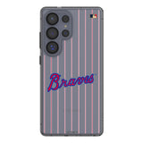 Atlanta Braves Home 2012 - Cooperstown Collection Pinstripe Clear Phone Case for Samsung Galaxy