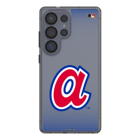 Atlanta Braves 1972-1980 - Cooperstown Collection Linen Clear Phone Case for Samsung Galaxy