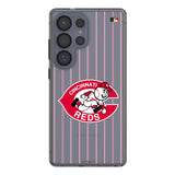 Cincinnati Reds 1974-1992 - Cooperstown Collection Pinstripe Clear Phone Case for Samsung Galaxy