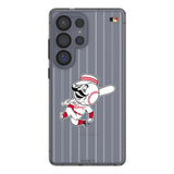 Cincinnati Reds 1953-1967 - Cooperstown Collection Pinstripe Clear Phone Case for Samsung Galaxy