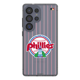 Philadelphia Phillies 1984-1991 - Cooperstown Collection Pinstripe Clear Phone Case for Samsung Galaxy