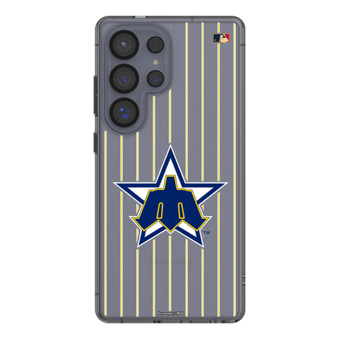 Seattle Mariners 1981-1986 - Cooperstown Collection Pinstripe Clear Phone Case for Samsung Galaxy